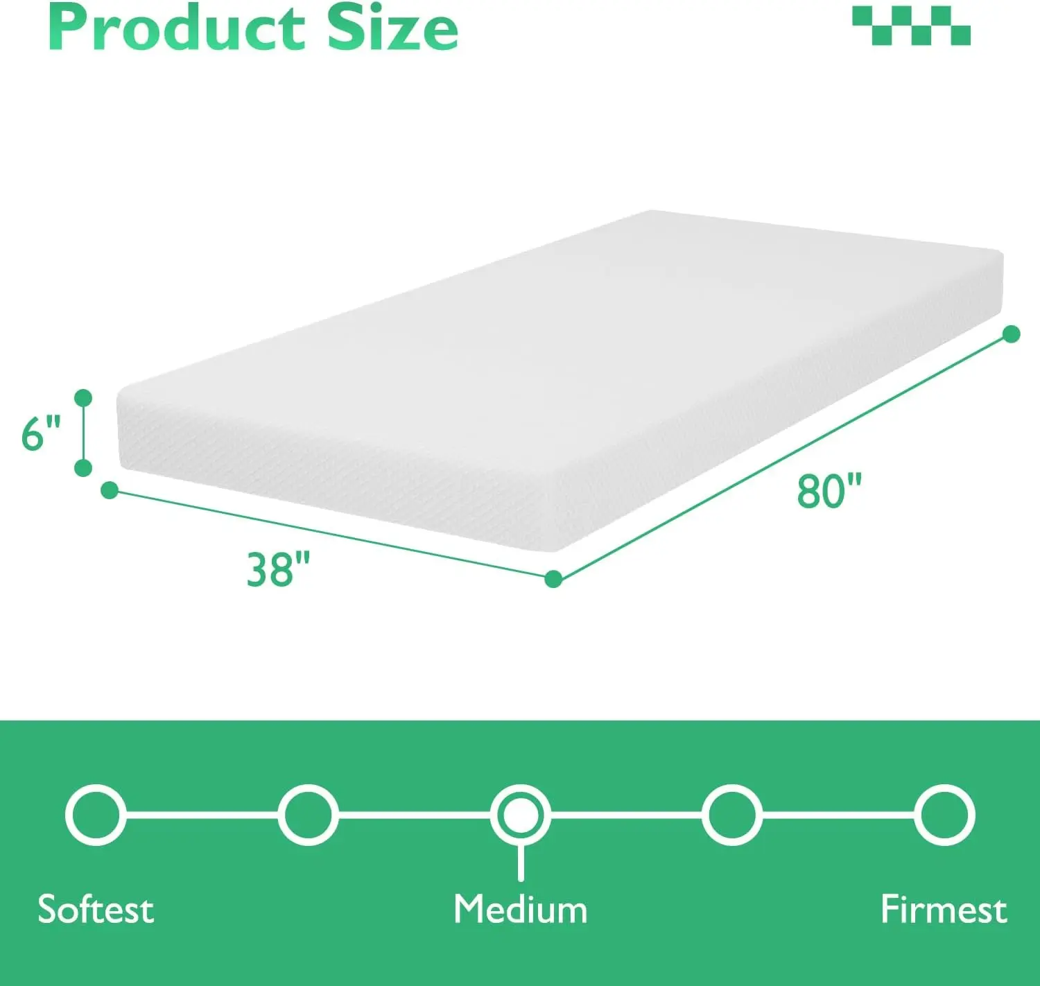 Premium Twin XL Mattress - 6 Inch Gel Memory Foam for Cool Sleep & Pressure Relief,  CertiPUR-US Certified Bed in a Box