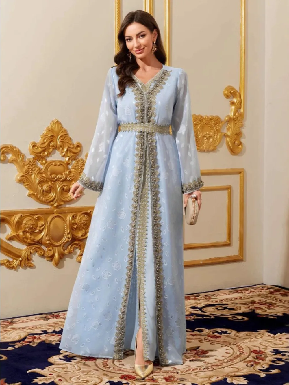 Eid Women Party Dress Muslim Abaya 2 Piece Set Chiffon Belted Jalabiya Long Dresses Ramadan Vestidos Largos Kaftan Arab Robe - AliExpress 200000345 Eid Women Party Dress Muslim Abaya 2 Piece Set Chiffon Belted Jalabiya Long Dresses Ramadan Vestidos Largos Kaftan Arab Robe - AliExpress 200000345
