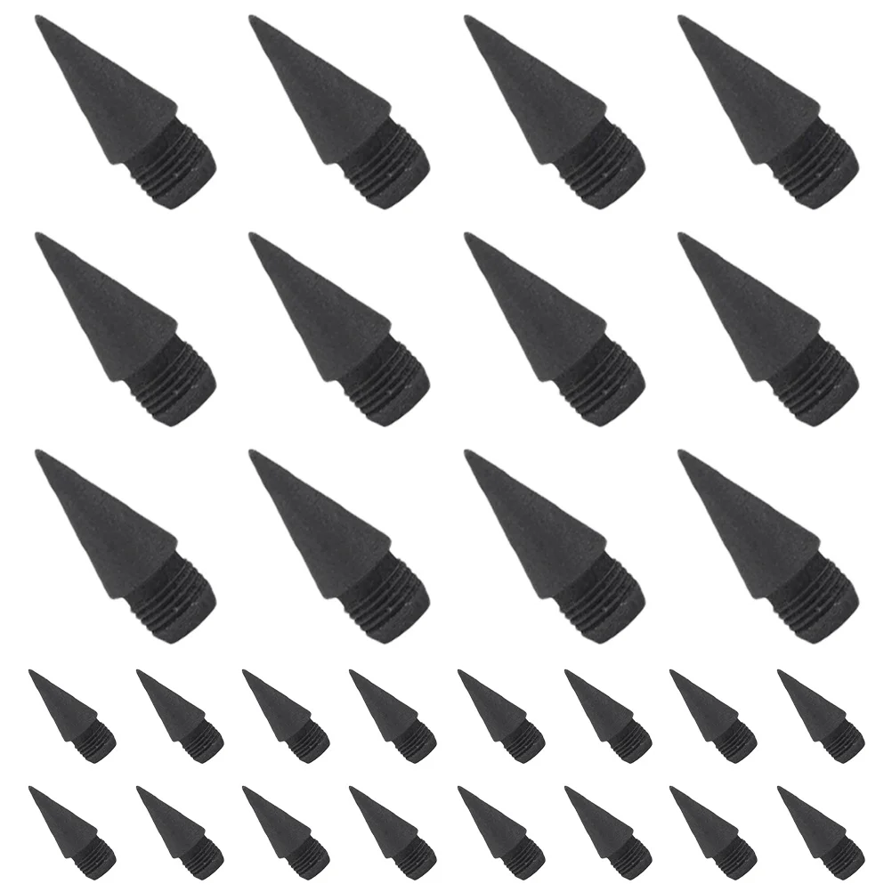 50 Pcs Replacement Pencil Tip Graphite Tips Easy to Use Inkless Refills Office Supplies Stationery No Need Cut Nibs