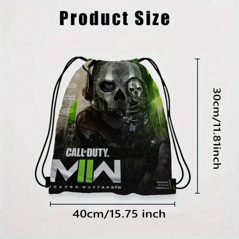 Game Call of Duty 1 Piece Drawstring Bag Backpack, Adjustable Drawstring Backpack, Storage Bag, Drawstring Pocket - view 3