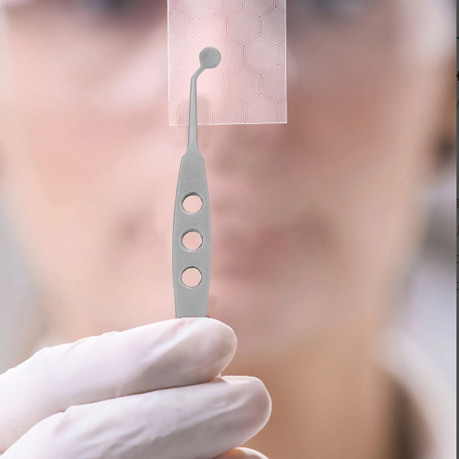 Meibomian الغدة تدليك الملقط جولة تلميح ملاقط الجفن العين Stye أداة إزالة الجفن جهاز تدليك Meibomian Expressor لاش