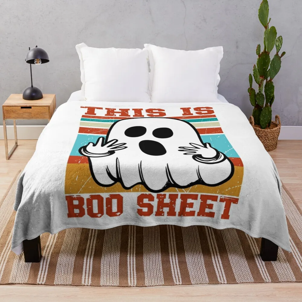 this is boo sheet Throw Blanket Loose decorative cosplay anime Blankets For Baby Blankets