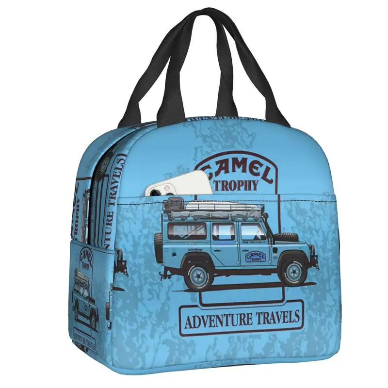 Camel Racing Service Insulated Lunch Bag for School Waterproof Cooler Thermal Lunch Box Women Kids Food Container Tote Bags