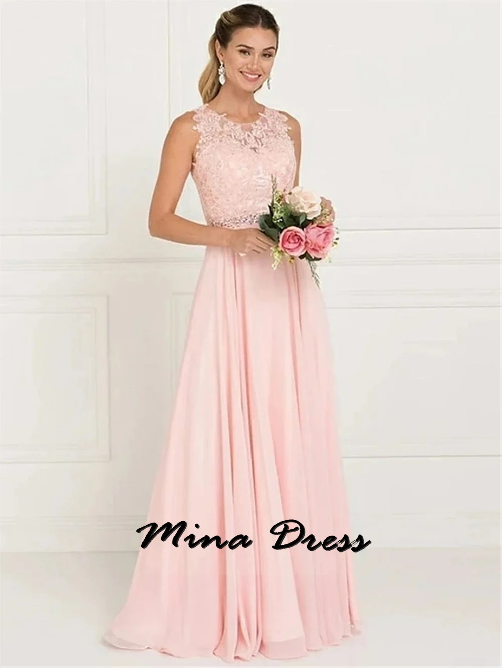 

Mina Customized Fiber Lace Women's Evening Gown Elegant and Luxurious Special Occasion Clothing Dresses for Special Events Dress