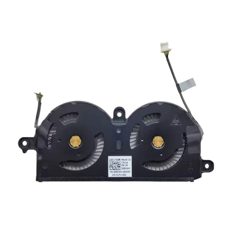 NEW Laptop CPU Cooling Fan FOR ND55C19 DC05V 0.40A -16M01 3.4CFM  for Dell  XPS 13 9370 P82G001 0980WH 980WH