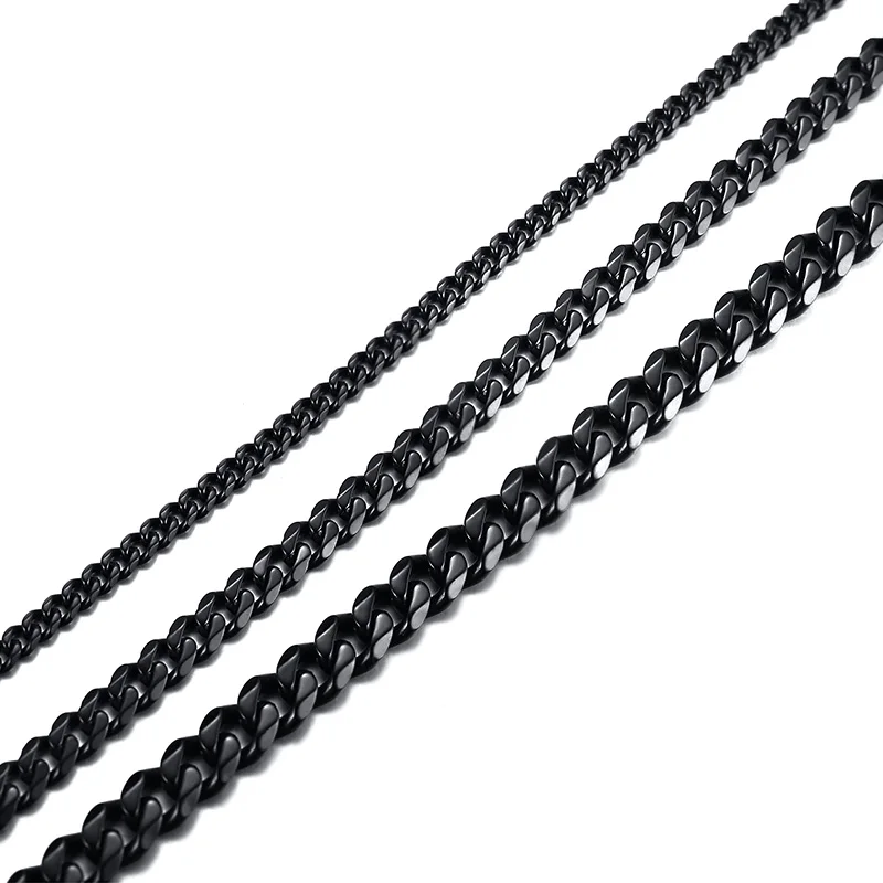 mprainbow Chain Necklace Men Steel Grey 4