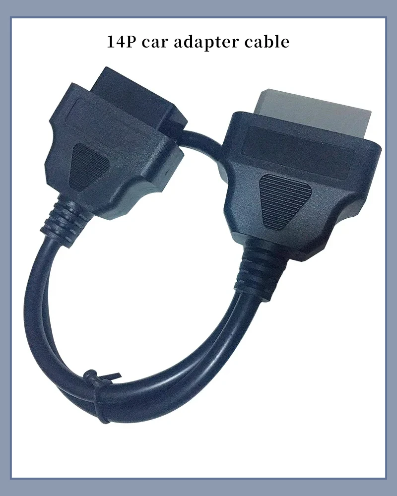 نيسان 14Pin إلى Obd2 16Pin كابل محول موصل أداة الماسح الضوئي التشخيصي #1