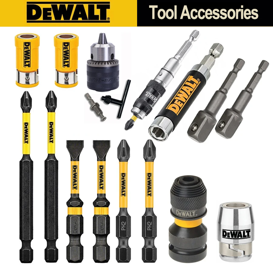 Akcesoria narzędziowe DEWALT Seria kombinowana Philips Płaski srebrny/żółty pierścień magnetyczny Przedłużenie tulei Pręt Śrubokręt