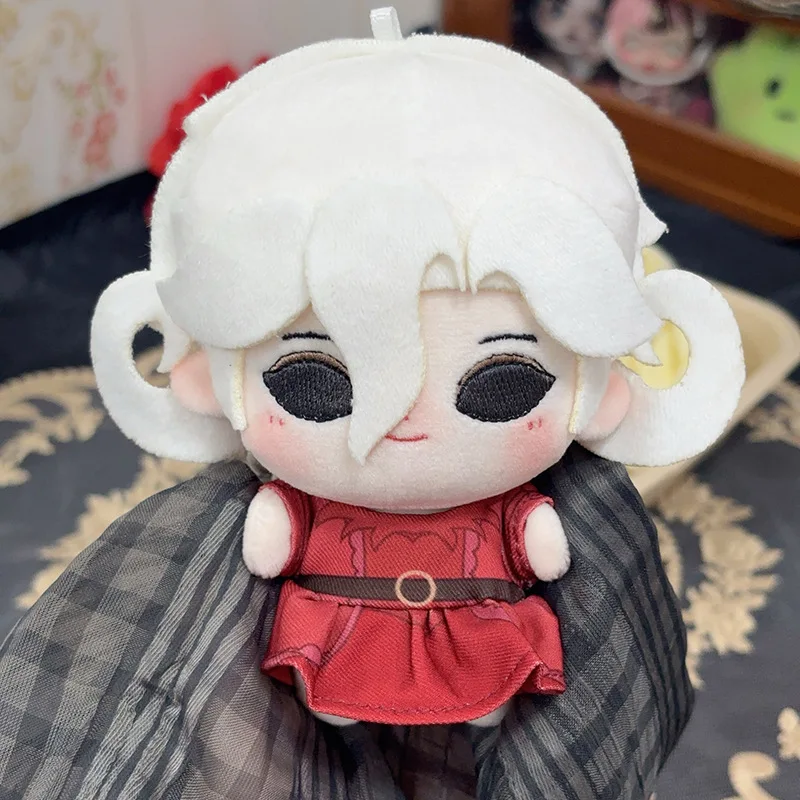 레드 레이디 10cm 코튼 인형 아이덴티티 V 게임 귀여운 플러시 토이 키체인 캐릭터 선물 팬들을 위한 수집품 파티 기념품 소프