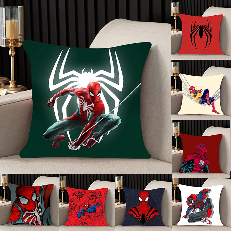 

Pillow Cover Spider-Man room bedroomo office coffee shop car Dakimakura Throw Pillows iving room Pillowcase boy style Home Decor