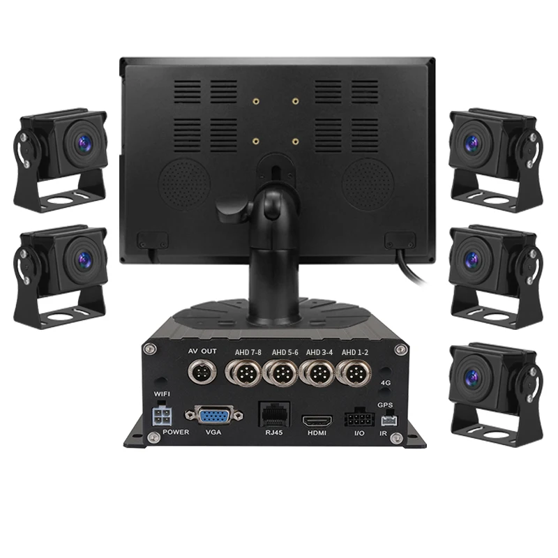 

2021 New Product 4-8 Channel 10.1 Inches Driving Recorder Dvr Mdvr Car Black Box for Bus Truck