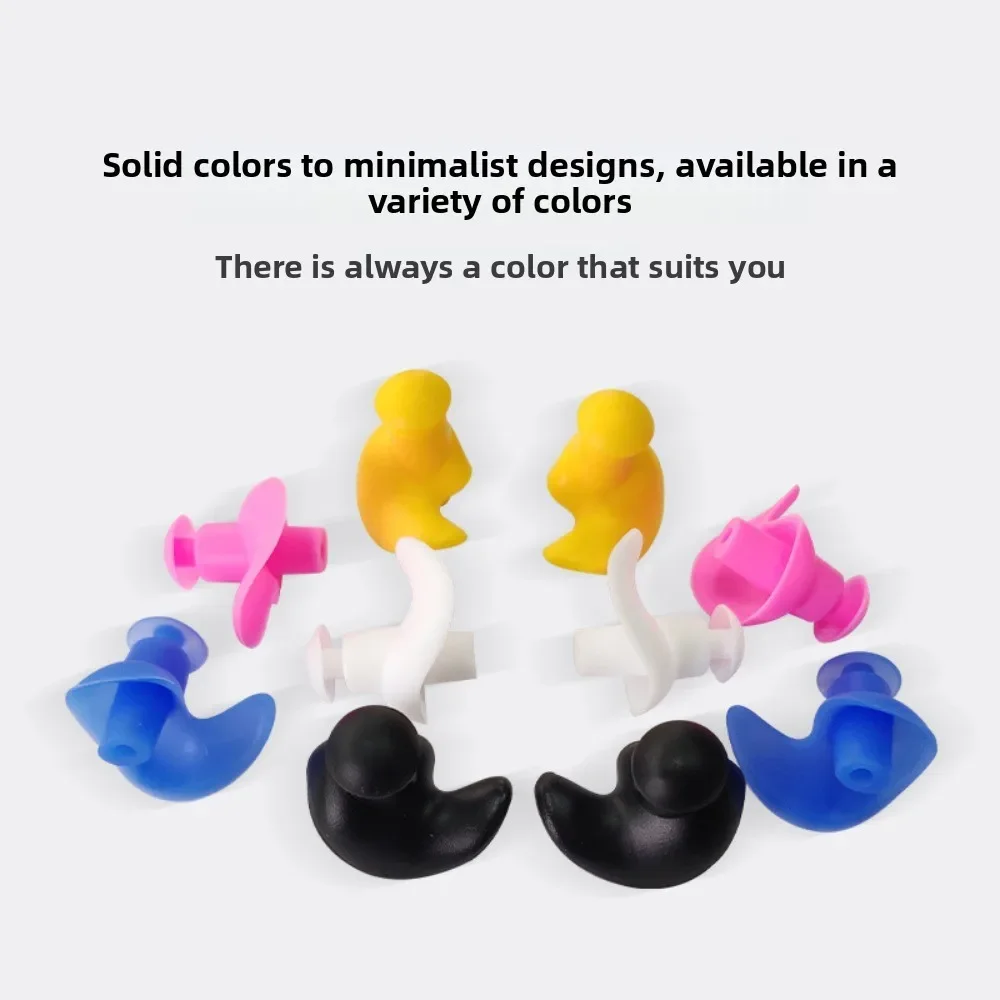 10pcs Silicone Swimming Earplugs Adult Child Spiral Noise Reduction Waterproof Lightweight Reusable Ear Buds Travel