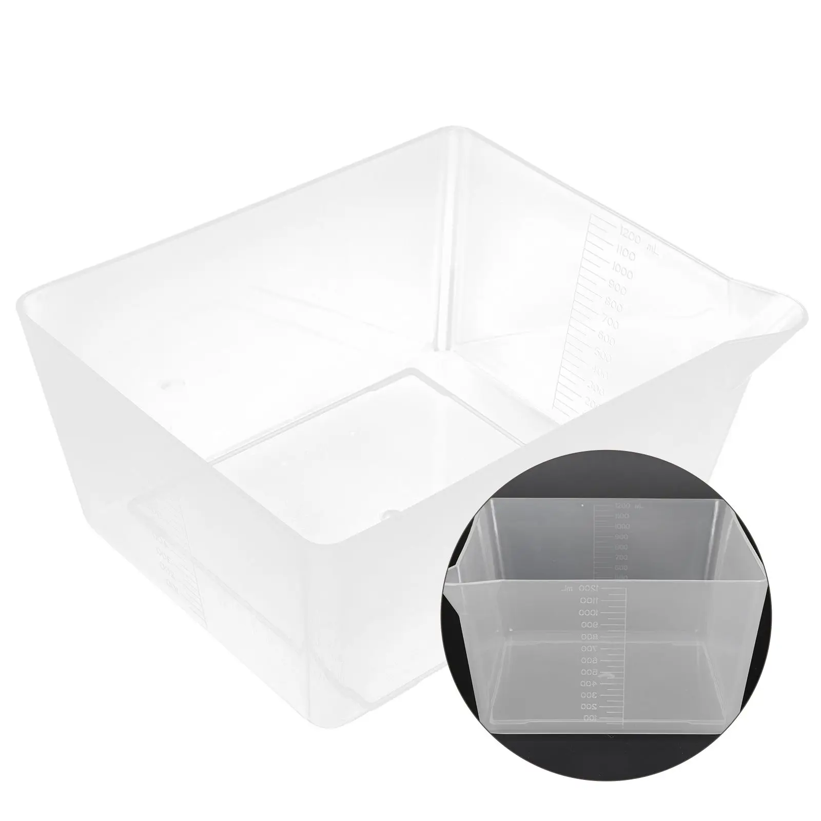 2Pcs Acrylic Weighing Tray Transparent Scale Tray Rack for Electronic Scale Kidney Shape Baking Measuring Cup Food Pan