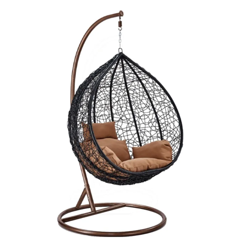 Egg shaped kids swing chair hanging single outdoor patio swings hanging chairs