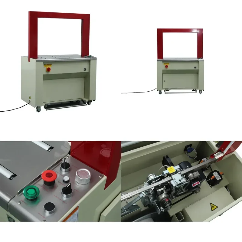 for Bropack Airport Box Tape Packing Pallet PP Belt Coil Semi-Automatic Binding Machine