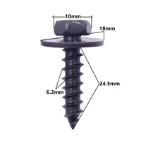 50Pcs Auto Body Hex phillips Screw 6.2mm Hexagon self-drilling Screw M6 Metal Rivets For Car Fenders