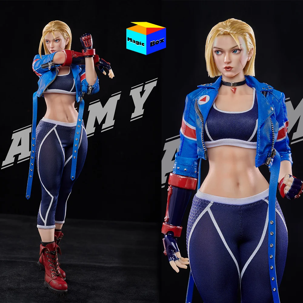 STARMAN MS-012 1/6 Female Soldier Movable Eyes Street Fighter Cammy Female Agent - Blue Bee Full Set 12in Action Figures Model