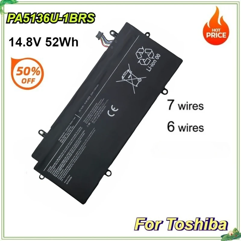

PA5136U-1BRS Laptop Battery for Toshiba Portege Z30 Z30-A Z30-AK04S Z30-A1301 Z30-B K10M Z30-C PA5136U 14.8V 52Wh
