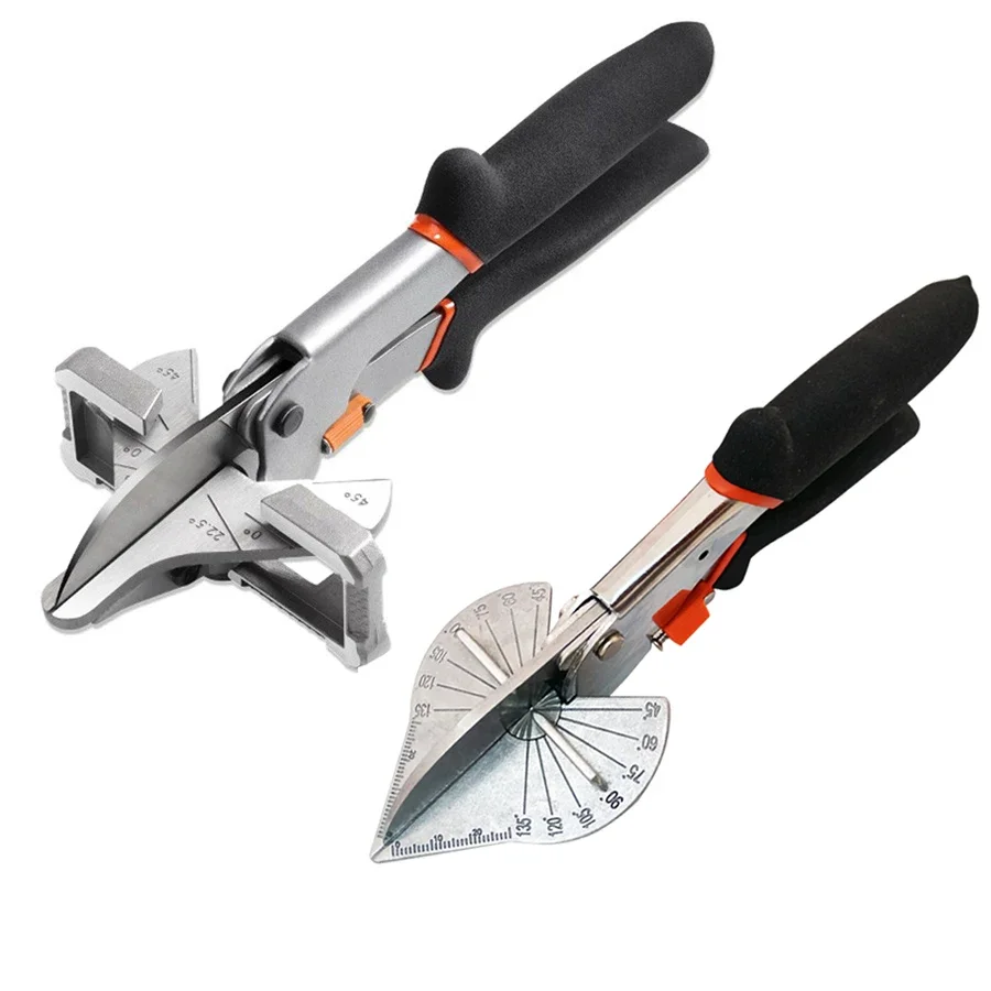 

Multi Angle Miter Shear Cutter Adjustable 45-135 Degree Scissors with Blades Hand Cutting Tools For Miter Jobs and DIY Projects