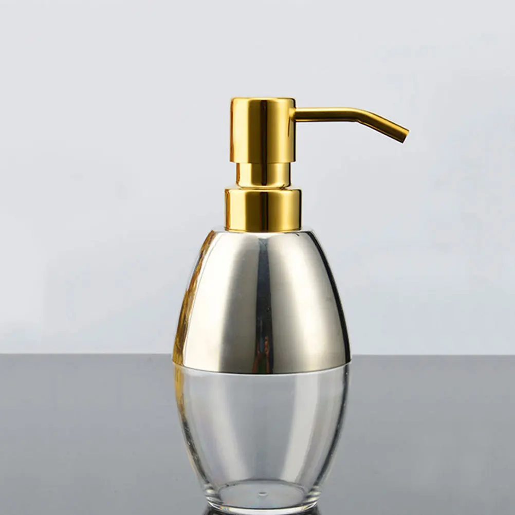 

2Pcs Stainless Steel Pump Head Replacements Chrome Plated Dispensing Top for Lotion Shampoo Bottle Press Type