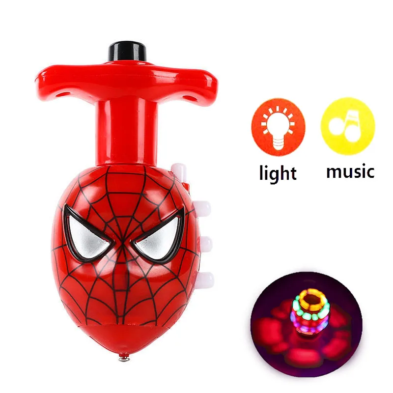 Pokemon Pikachu Gyro Speelgoed met Muziek Lichtgevende Kleurrijke spiderman Paw Patrol Tol Roterende Party Antistress Gyroscoop Speelgoed