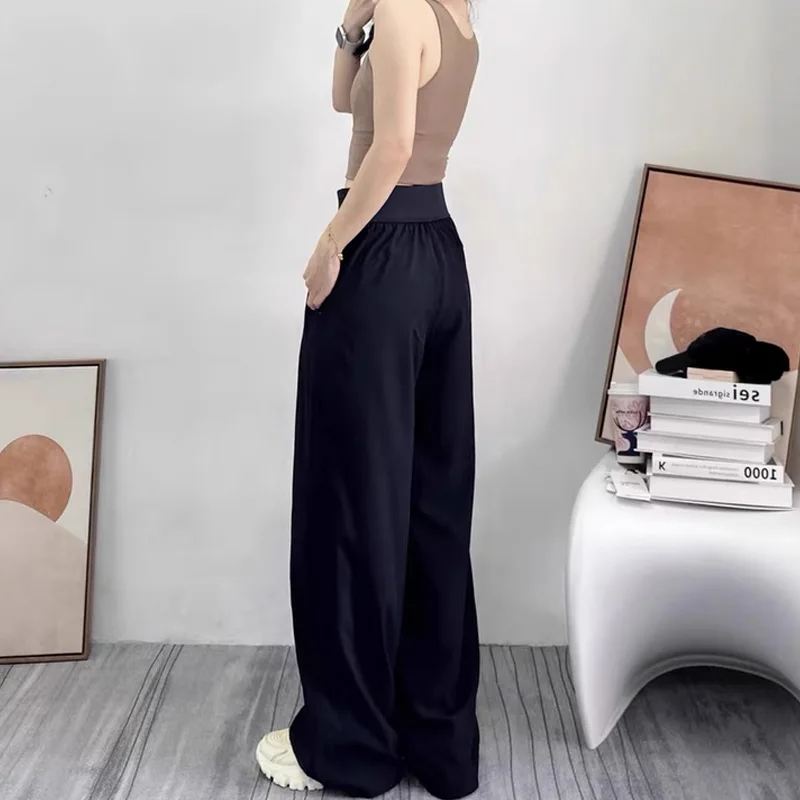 Yoga Pants Loose Casual High Waist Sweatpants Fitness Running Wide Leg Pants Sweatpants image 3