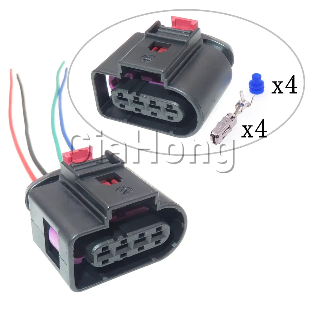 1 Set 4 Ways 8K0 971 994 A Auto Connector for VW Audi 8K0971994A AC Assembly Car Electric Wire Waterproof Socket