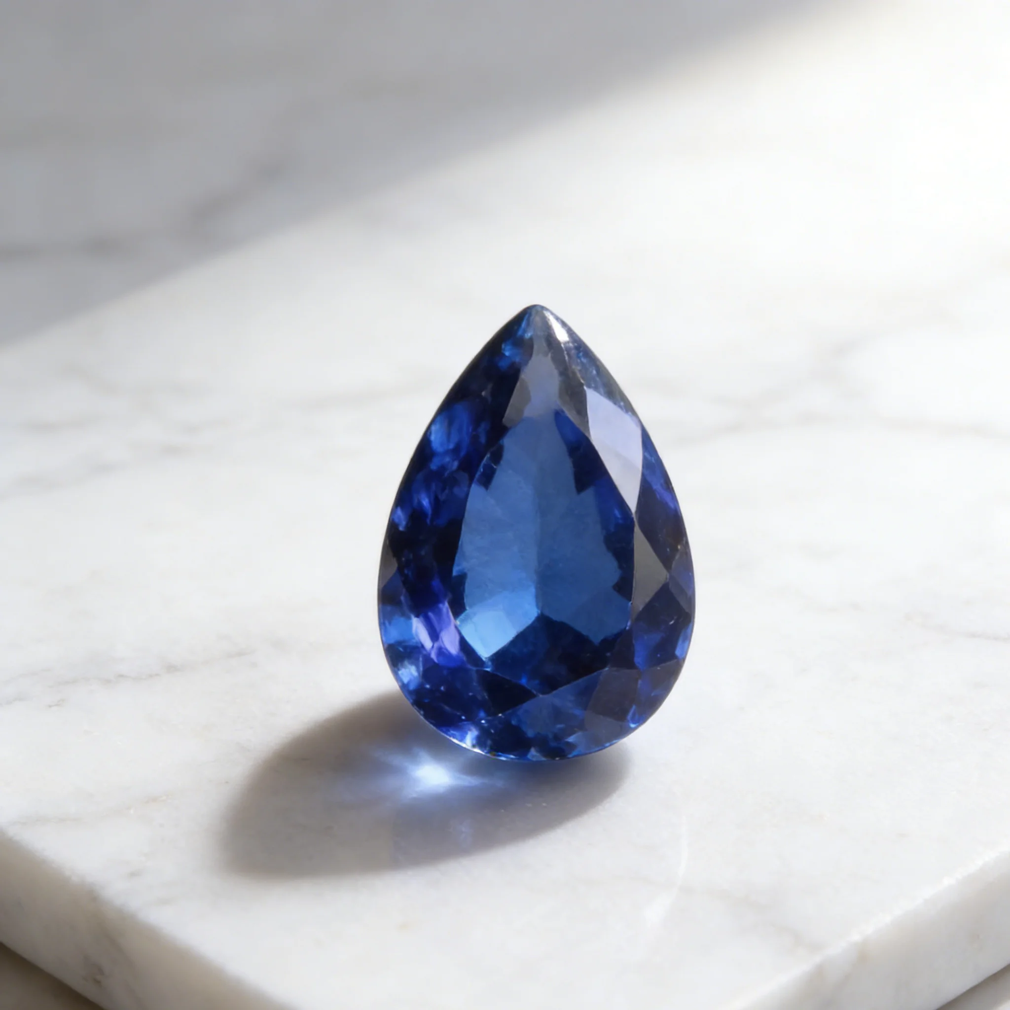 

Lab Grown Sapphire Loose Stones Royal Blue Pear Cut Top Grade Synthetic Gemstone Premium Charms for DIY Jewelry Making