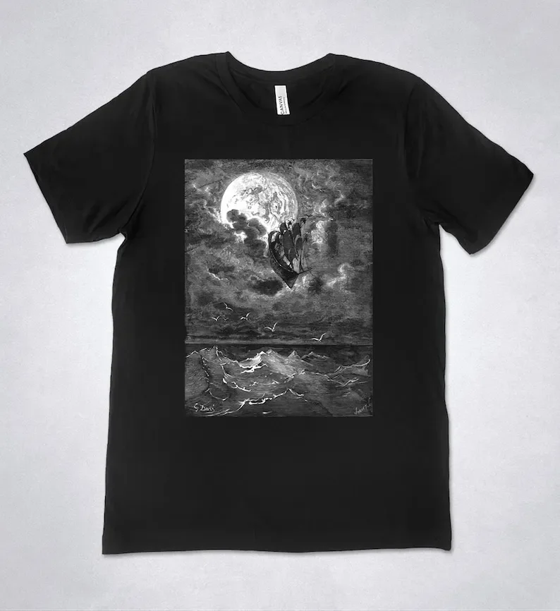 Gustave Doré - The Adventures of Baron Munchausen t-shirt, Gustave Dore engraving, Gustave Dore t-shirt, Dore book illustration