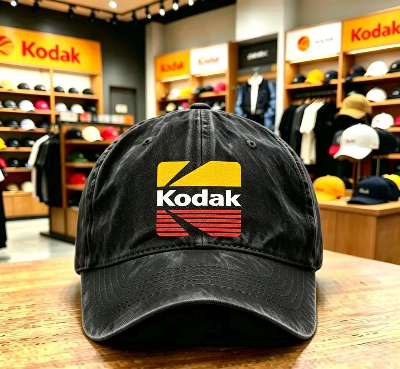 Czapka baseballowa 2026 Kodak Seoul Washed Distressed w stylu koreańskim, modna czapka przeciwsłoneczna w stylu Ins, casualowa