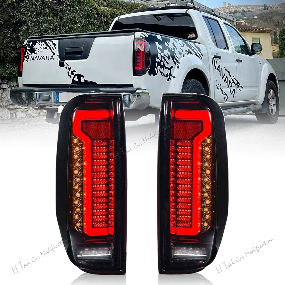 LED Tail Lights For Nissan Navara D40 2004-2014 Rear Lamps Taillights Rear Fog Lights Dynamic Turn Signal Car Light Assemblies