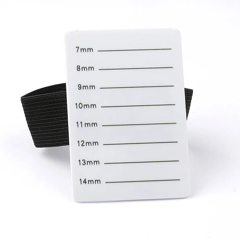 Eyelash Tray Holder Clear White Acrylic Eyelash Display Stand 7-14 Scales Lightweight Durable for Salon Cosmetics Spa