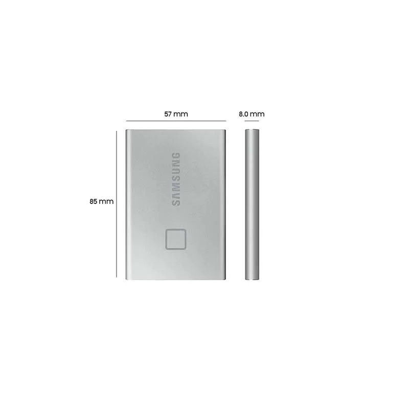 Portable SSD T7 TOUCH USB 3.2/type C connector up to 1050MB high speed external ssd