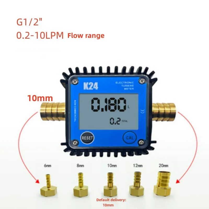 Imagem -04 - Micro Flow Digital Display Meter Fluxo de Engrenagem Diesel Gasolina Hidráulica Soja Água Água 0.110l por Min Pagode g1 g1 2