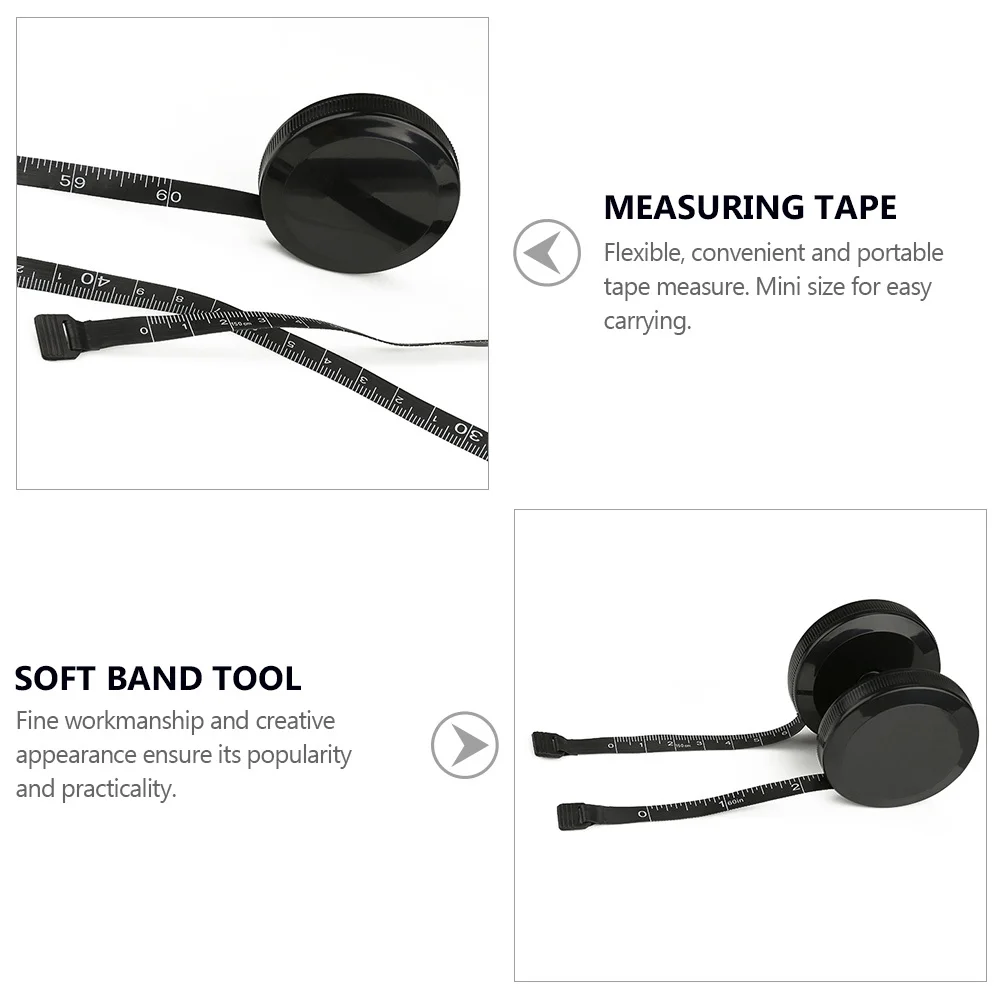 

Round Tape Measure 1.5M Plastic Flexible Mini Measuring Ruler Clear Wear-Resistant Scale For Body Measurement Portable Distance