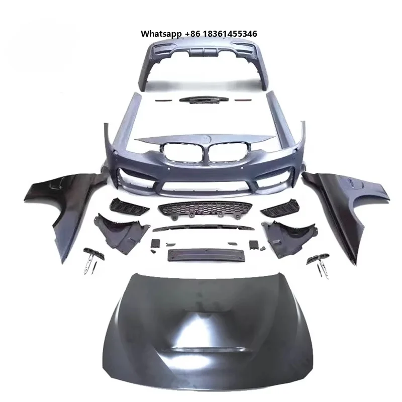 

For 3 Series F30 M-tech Body Kit Upgrade Into M3 Style with Hood Hot Sale Product PP Bodykit Car Facelift Body Parts Body Set