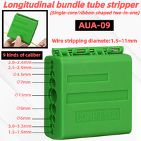 AUA-09 Fiber Optic Longitudinal Bundle Tube Stripper 1.5-11mm Slitter Single-core/Ribbon-shaped Cable Center Pipe Stripping Tool