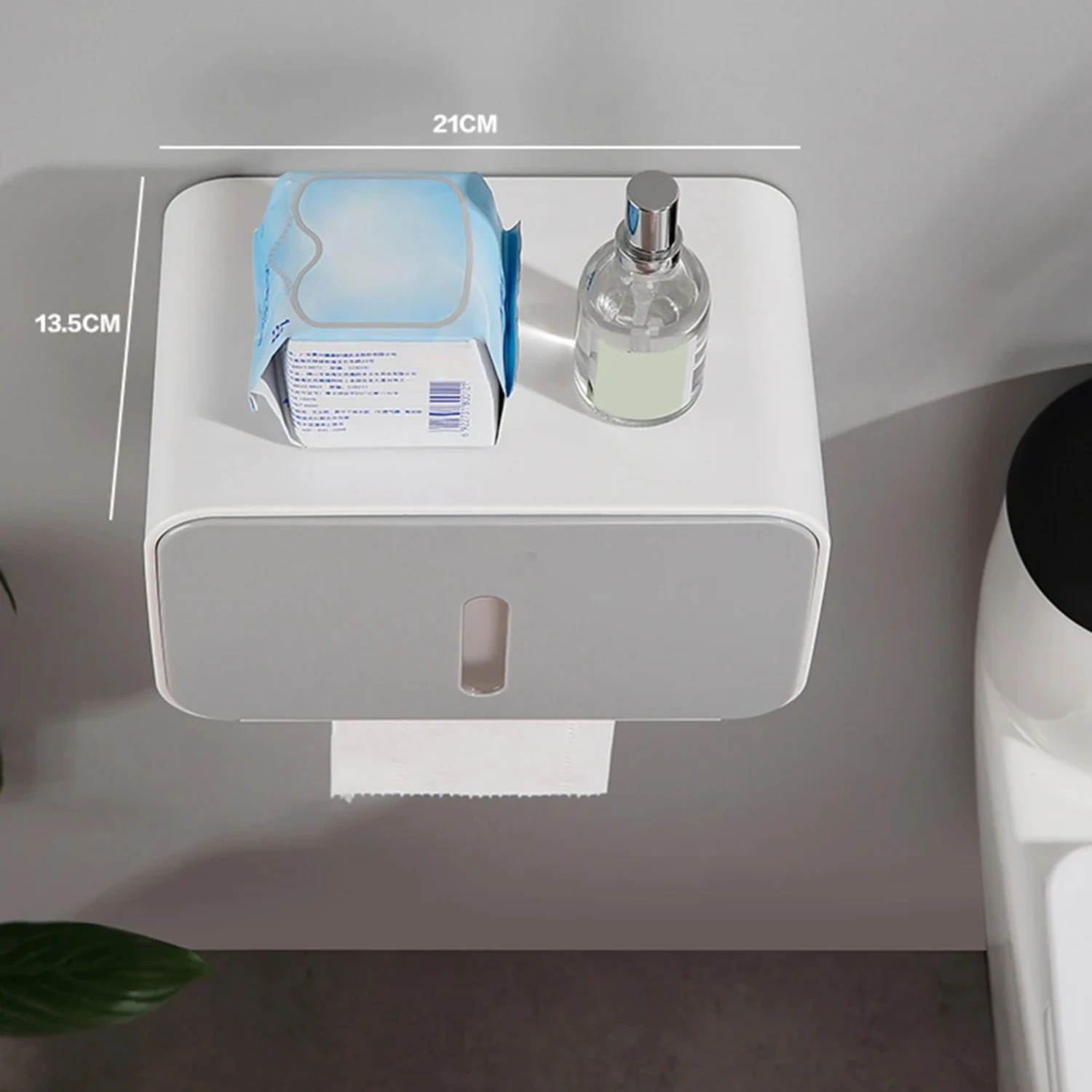 

Paper Holder For Toilet Waterproof Wall Mounted Toilet Paper Tray Roll Paper Tube Box Bathroom Storage Box Shelf Tissue Box