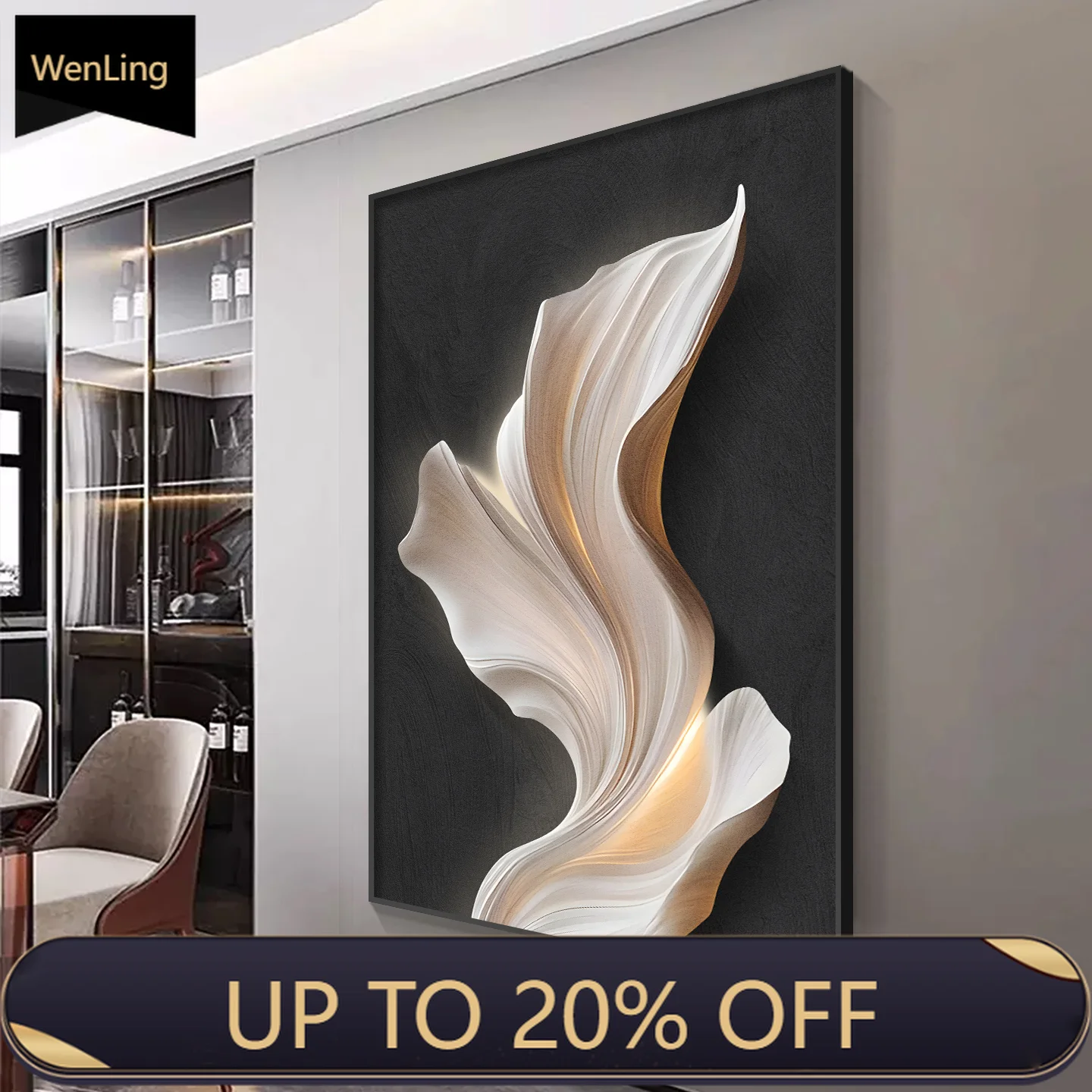 Minimalist Living Room Floor LED Wall Lamp Painting Light Luxury Sofa Background Wall Porch Wall Lamp Painting