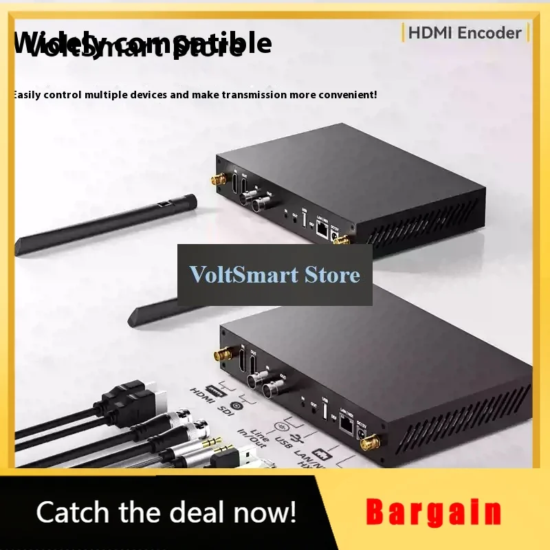 VoltS[ENCSHV2] 4K SDI/HDMI Encoder Decoder | SRT/NDI/GB28181 Support | Live Streaming & Broadcast