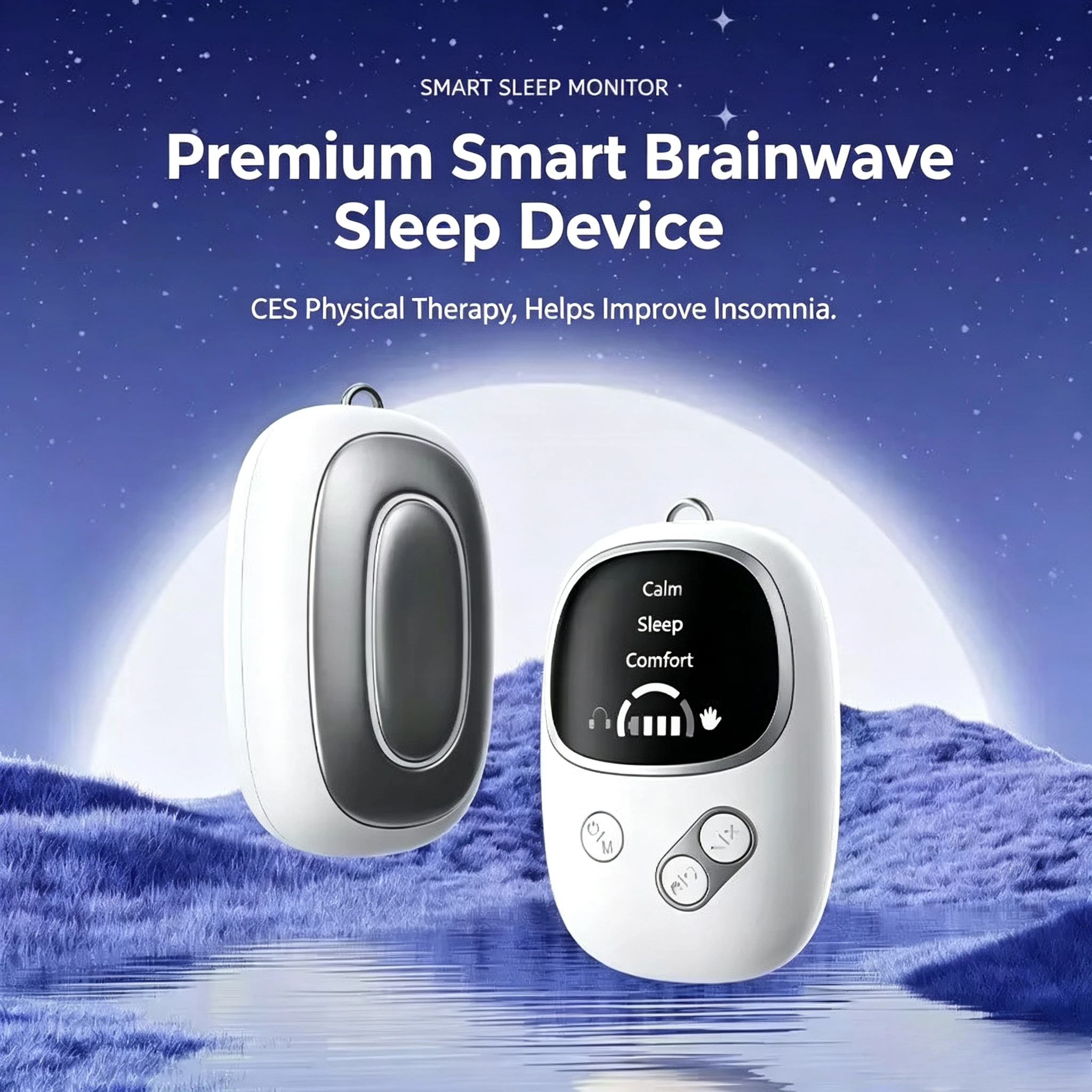 2 in1 Sleeping Aids Relieve Insomnia Handheld Hypnosis Device CES Mental Stress Anxiety Depression Eliminat Relax Brain