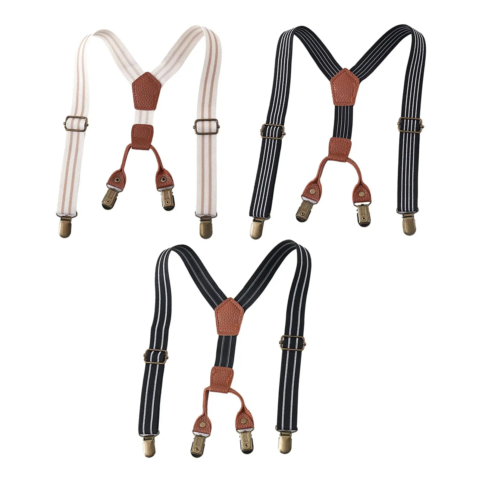 Kids Suspenders Clip on Adjustable Suspenders Y Back Braces for Birthday Formal Wear Outfit Wedding Costume Clothing Accessories