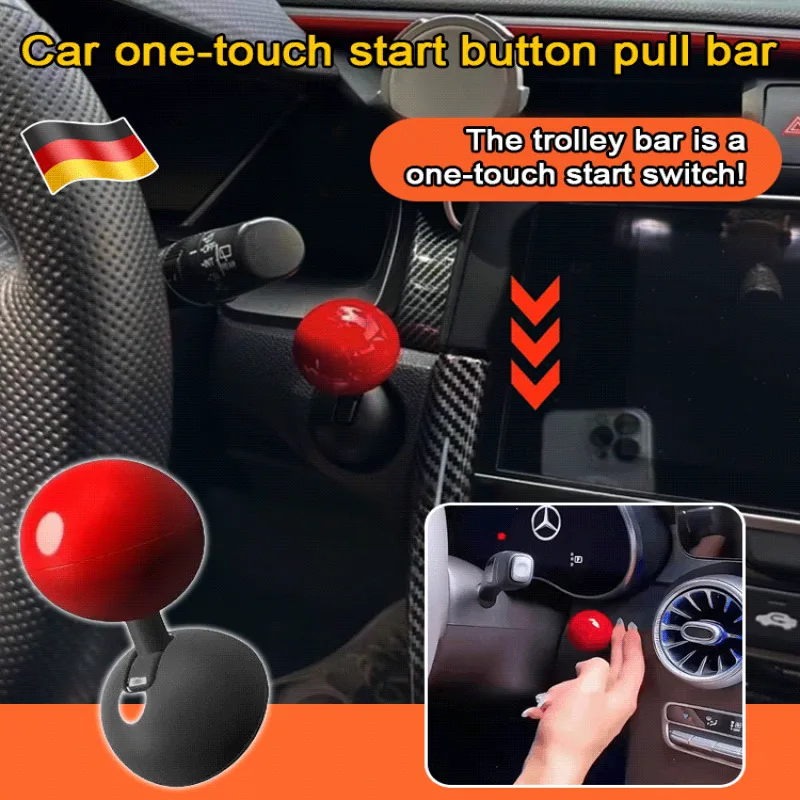 Explosive one-touch start remote lever switch ball all-plastic lever car button decorative start decorative button