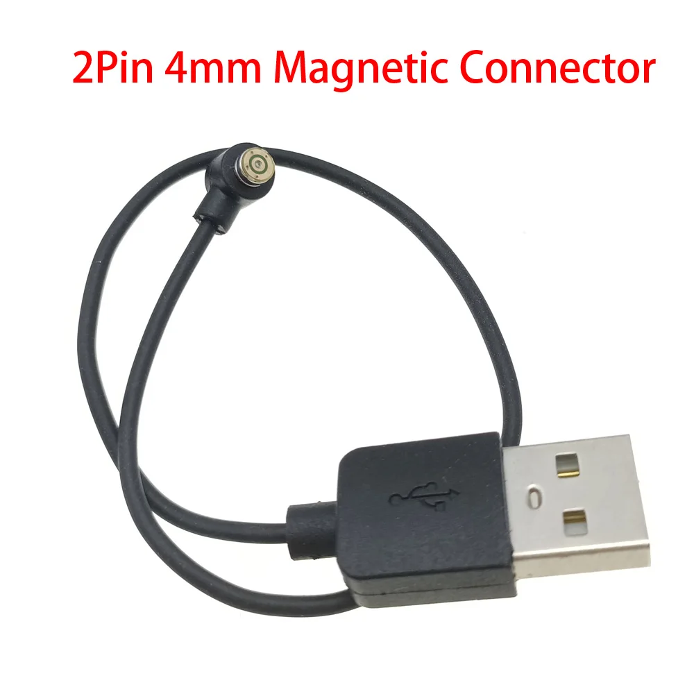 

1set 2Pin Smart Ring Dock Charge Adapter USB Charging Cable 4mm Magnetic Connector Smart Ring Power Charge Wire Accessories