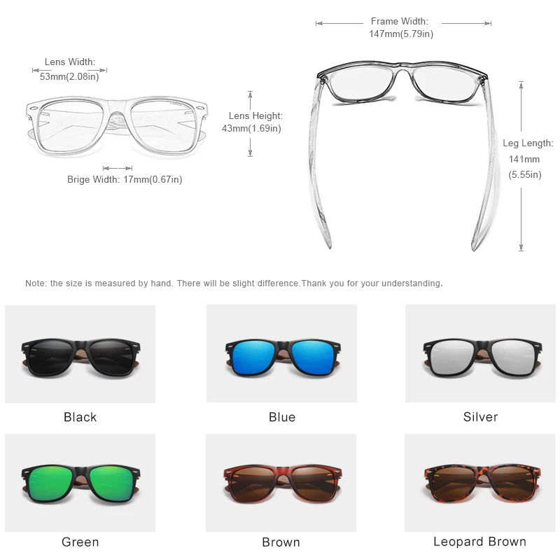 KINGSEVEN Walnut Men\'s Sunglasses Wood Splicing Frame Polarized polycarbonate Lens Eye Glasses Handmade UV400 Protection Eyewear
