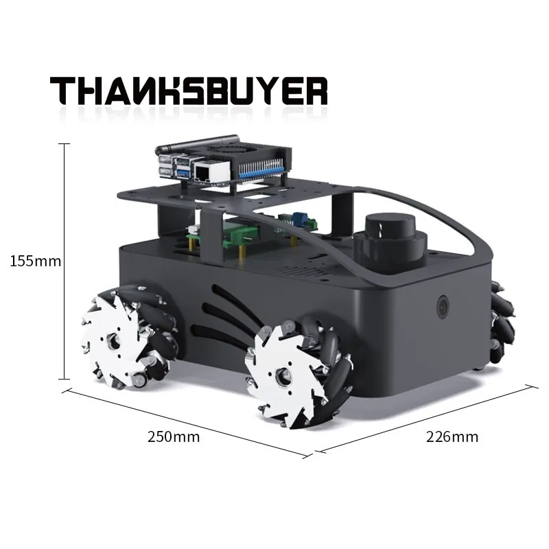 ROS2 V550 メカナムホイールバージョン ROS ロボットロボットカーキット LubanCat1S LubanCat4 4GB 8GB 開発ボード RGB カメラ付き