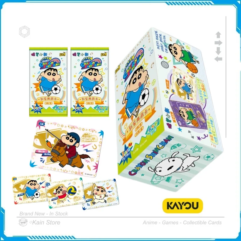 KAYOU Crayon Shin-chan Art Collectible Cards Vital Series Wave 3 Gradient Foil Print Hobby Paper Pack For Cartoon Hobbyists