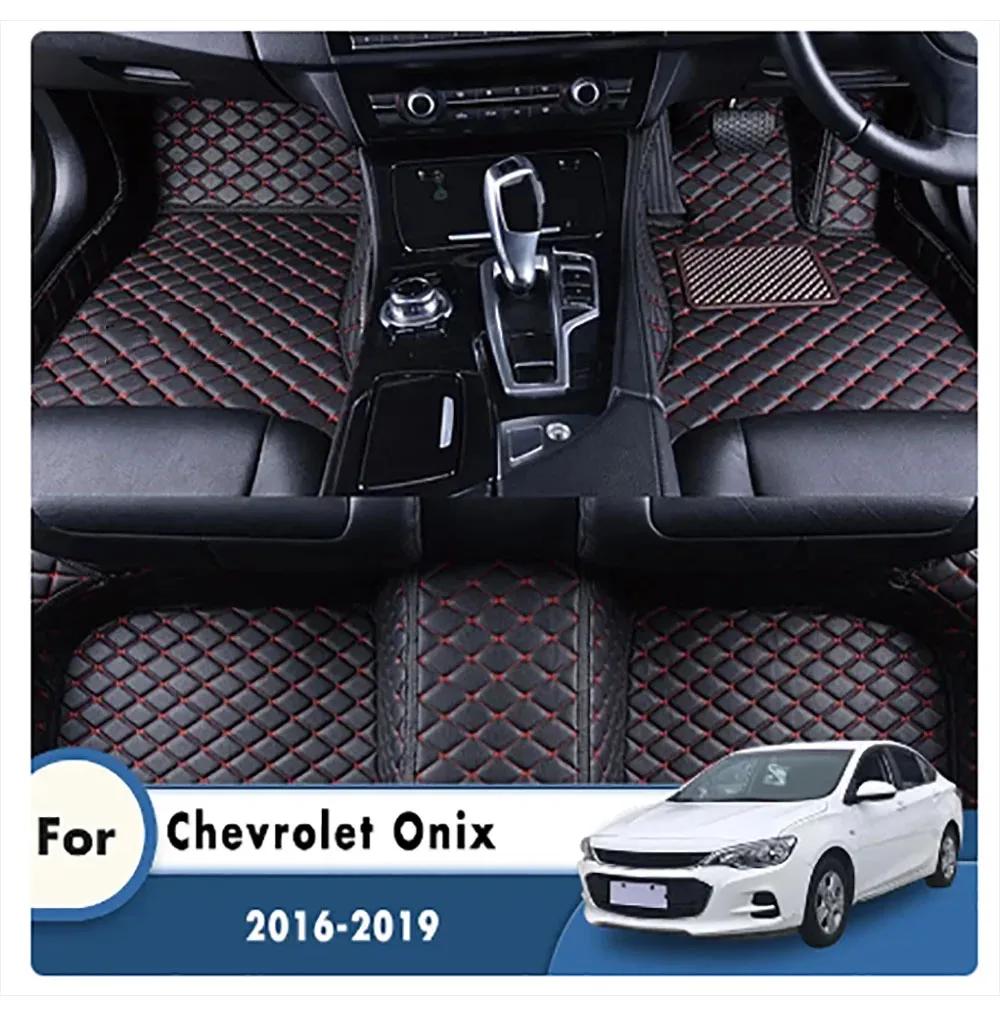 

Для Chevrolet Onix Prisma 2019 2018 2017 2016 аксессуары для салона автомобиля под заказ автомобильные коврики с педалью RHD коврики автомобильные коврики