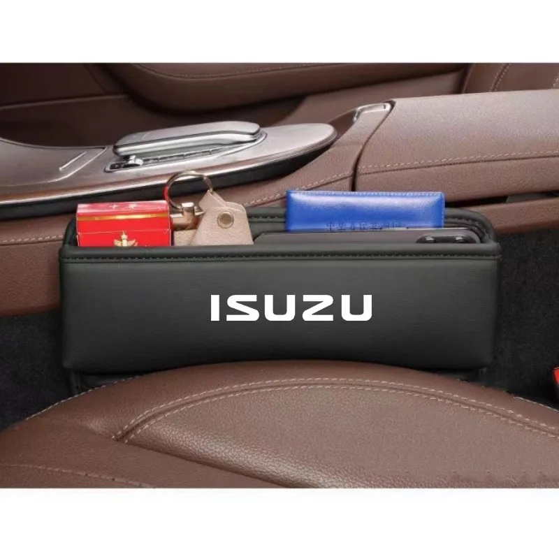 Car Seat Organizer Leather Crevice Storage Box Car Accessories for Isuzu D-MAX D MAX Dmax I II WFR VAN NFR ATV TROOPER
