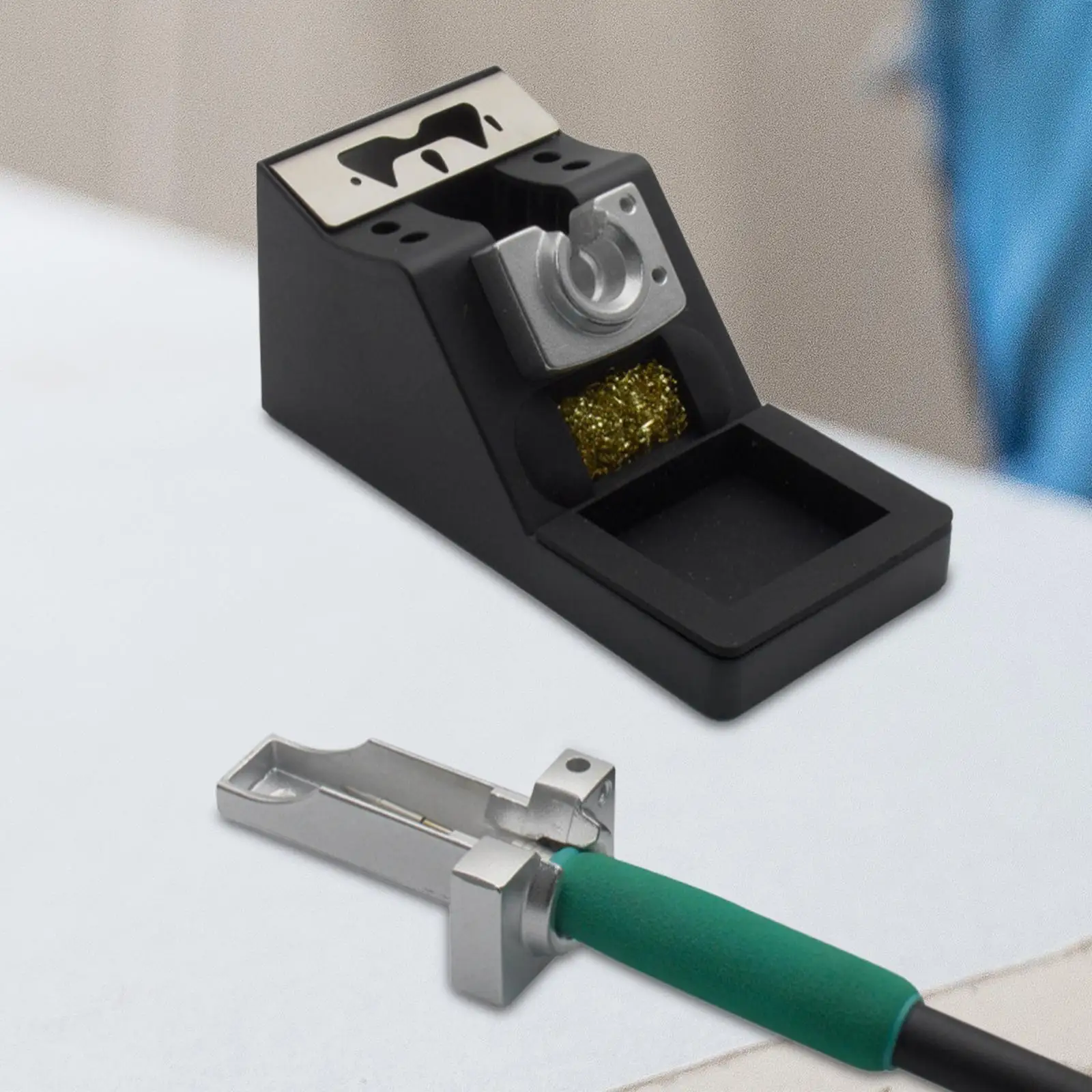 

Подставка для паяльника Стабильные детали Высокопроизводительное основание Прочный Удобный Простой в использовании аксессуары Поддержка припоя из алюминиевого сплава